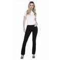 thumbnail image 1 of Jeaniologie ™ 5 Pocket Bootcut Jean - Black, 1 of 4