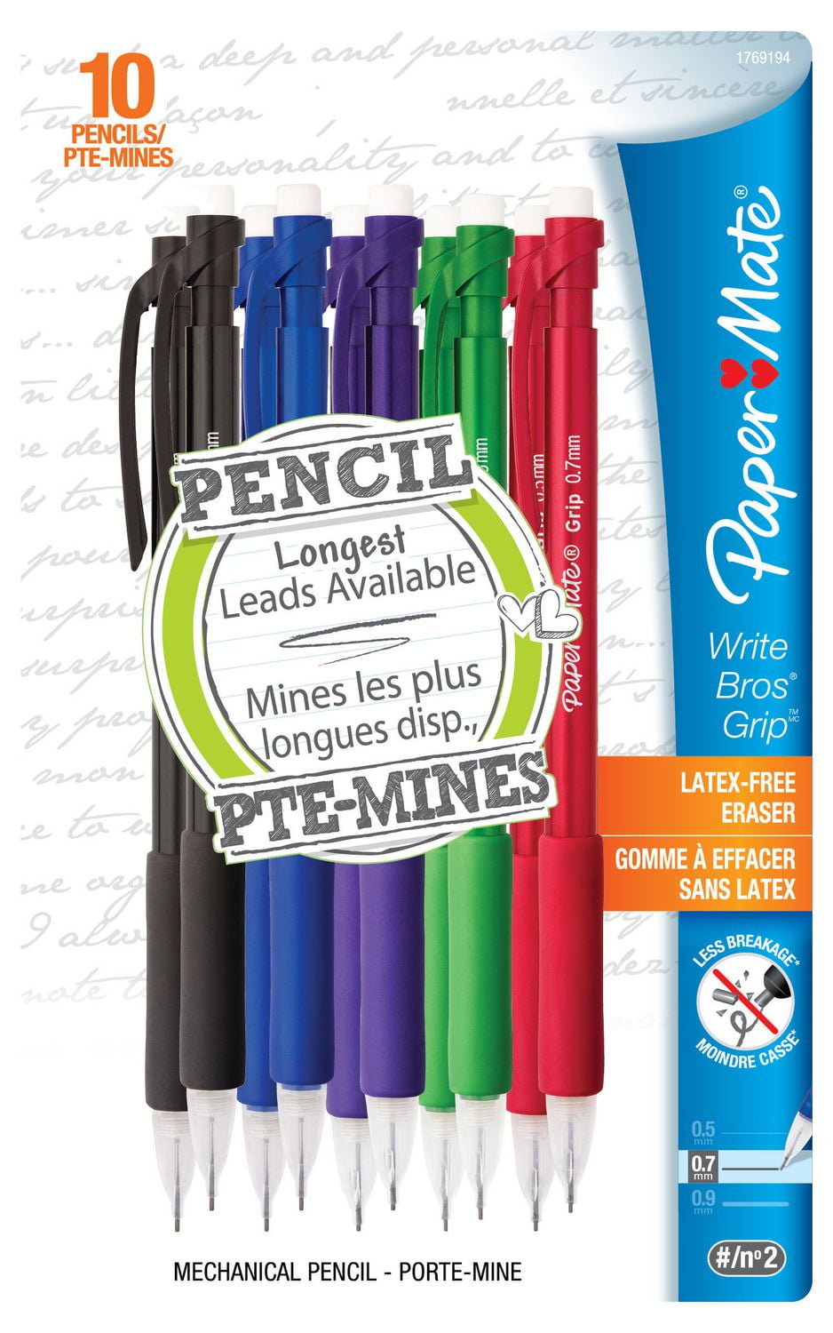 "Paper Mate Write Bros. Grip Mechanical Pencils, 10Pack at Walmart.ca