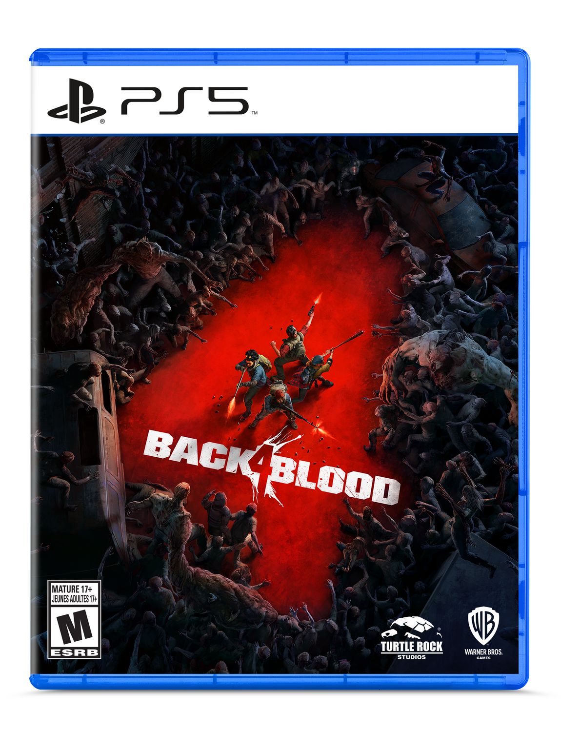 Back 4 Blood
French, Italian, German, Castilian Spanish, Latin American Spanish, Brazilian Portuguese, Polish, Russian, Korean, Japanese, Simplified Chinese, Traditional Chinese, Turkish, and Arabic
PS5, Xbox Series X|S, Steam, Epic, PS4 and Xbox One