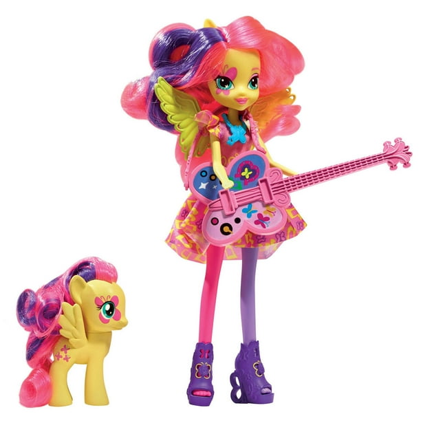 My Little Pony Equestria Girls Rainbow Rocks - Ensemble poupée et pouliche Fluttershy