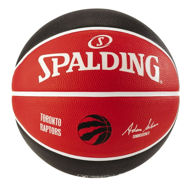 Toronto Raptors Basketball en caoutchouc Spalding, taille 7 / 29.5 "