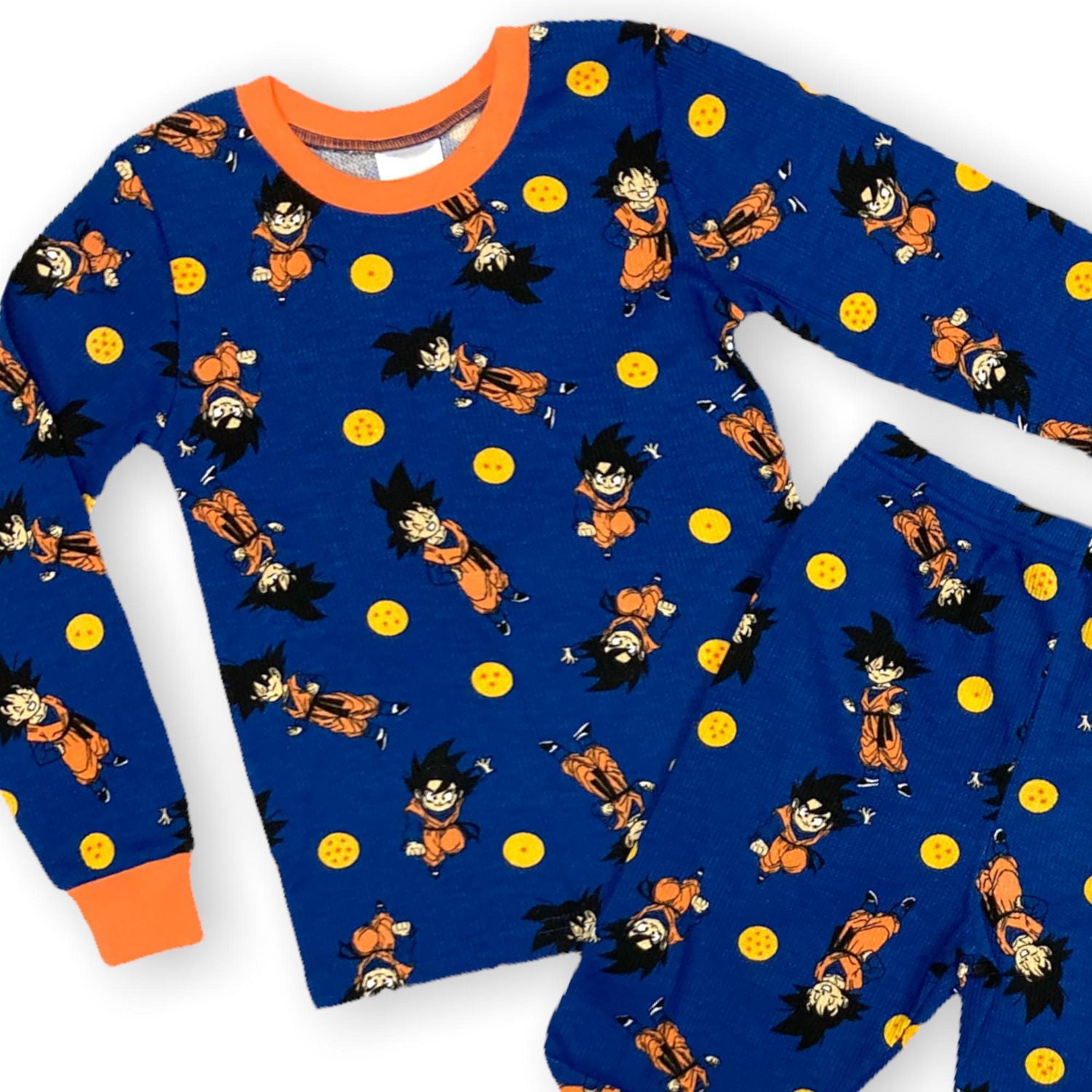 Dragon Ball Z Boy's 2-Piece Long Sleeve Thermal Pajama Set