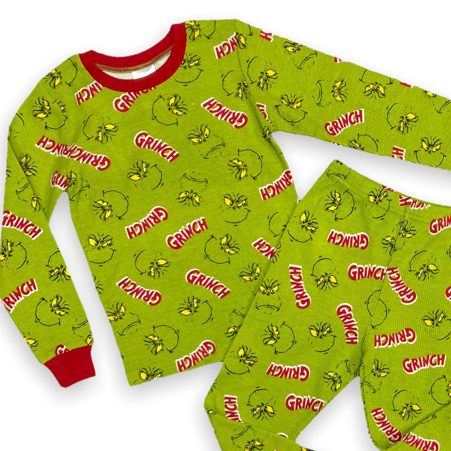 Dr Seuss Boy's 2-Piece Long Sleeve Thermal Pajama Set