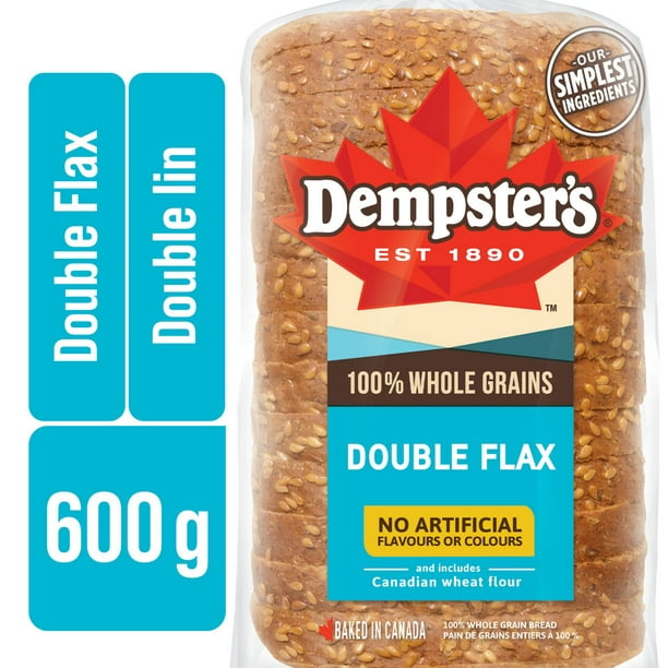 Pain à 100 % de grains entiers double lin de Dempster’s® 600&nbsp;g