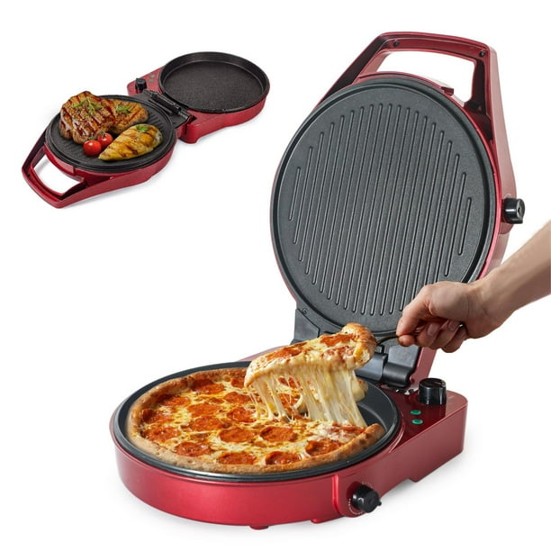COMMERCIAL CHEF Countertop Pizza Maker, Indoor Electric Countertop