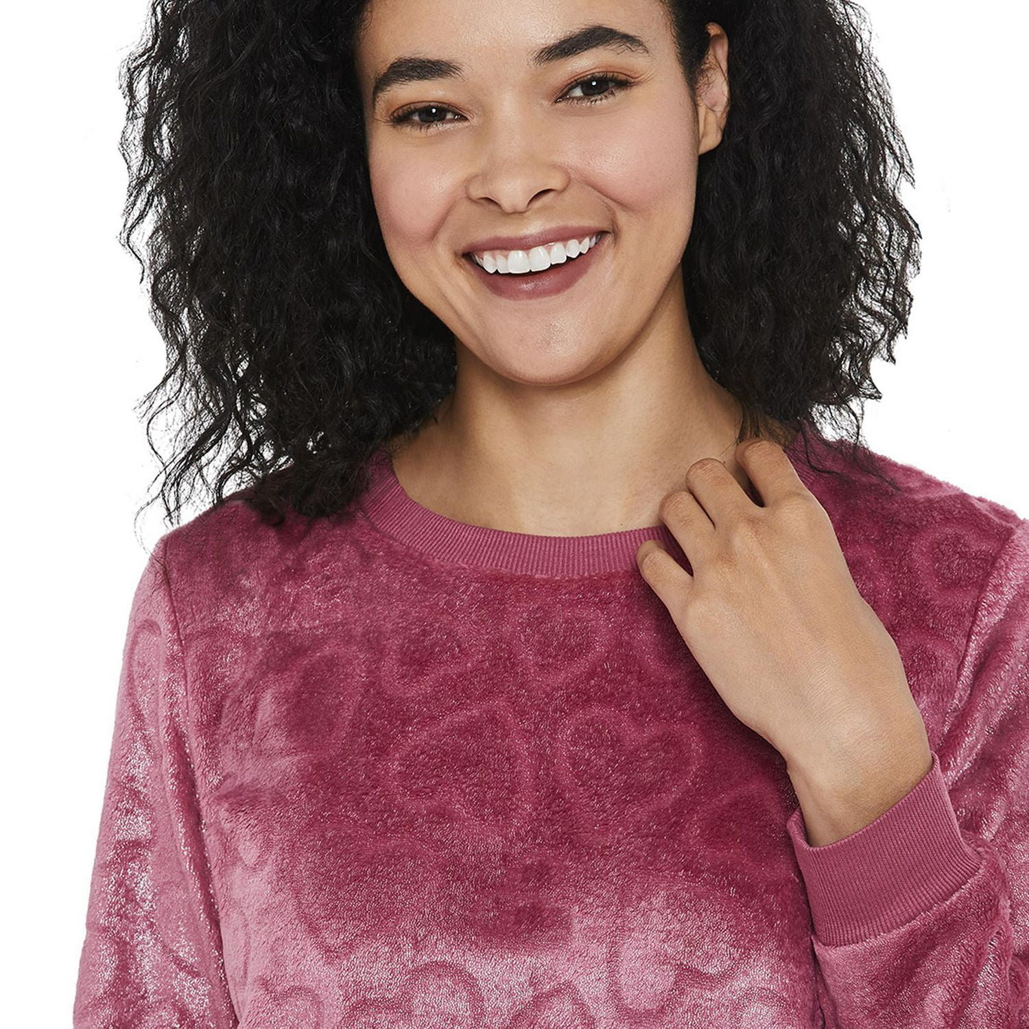 Ensemble 2 pièces avec pantalon et haut en peluche métallique George pour femmes