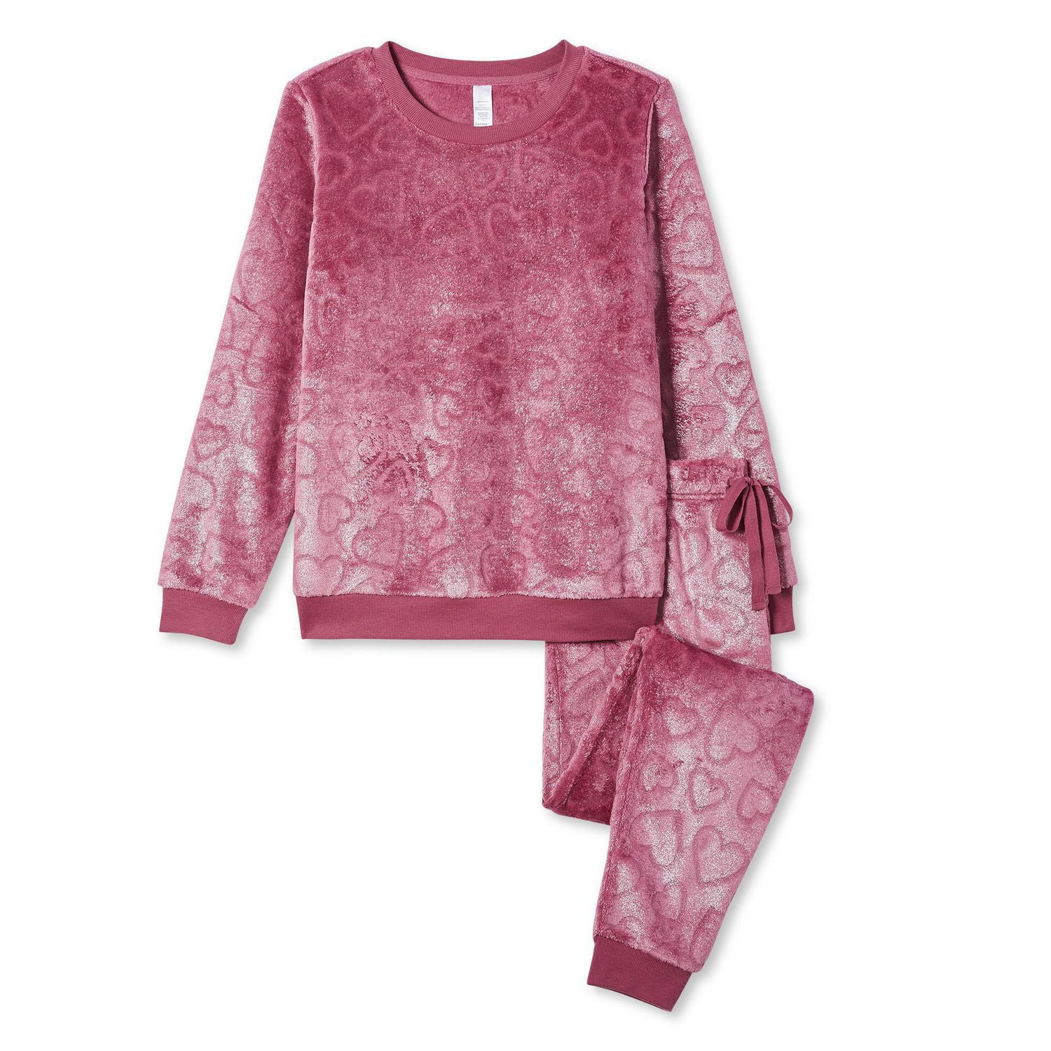 Ensemble 2 pièces avec pantalon et haut en peluche métallique George pour femmes