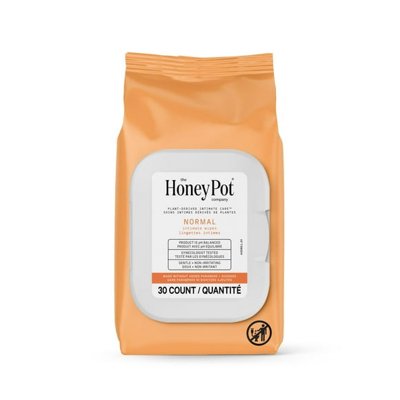 THE HONEY POT COMPANY, NORMAL INTIMATE WIPES-30CT