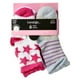 George Mi-chaussettes  antidérapantes pour bébé fille, 6 paires – image 1 sur 2