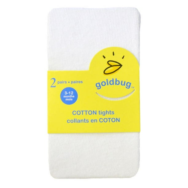Goldbug Collant pour bébé en coton, 2 paires