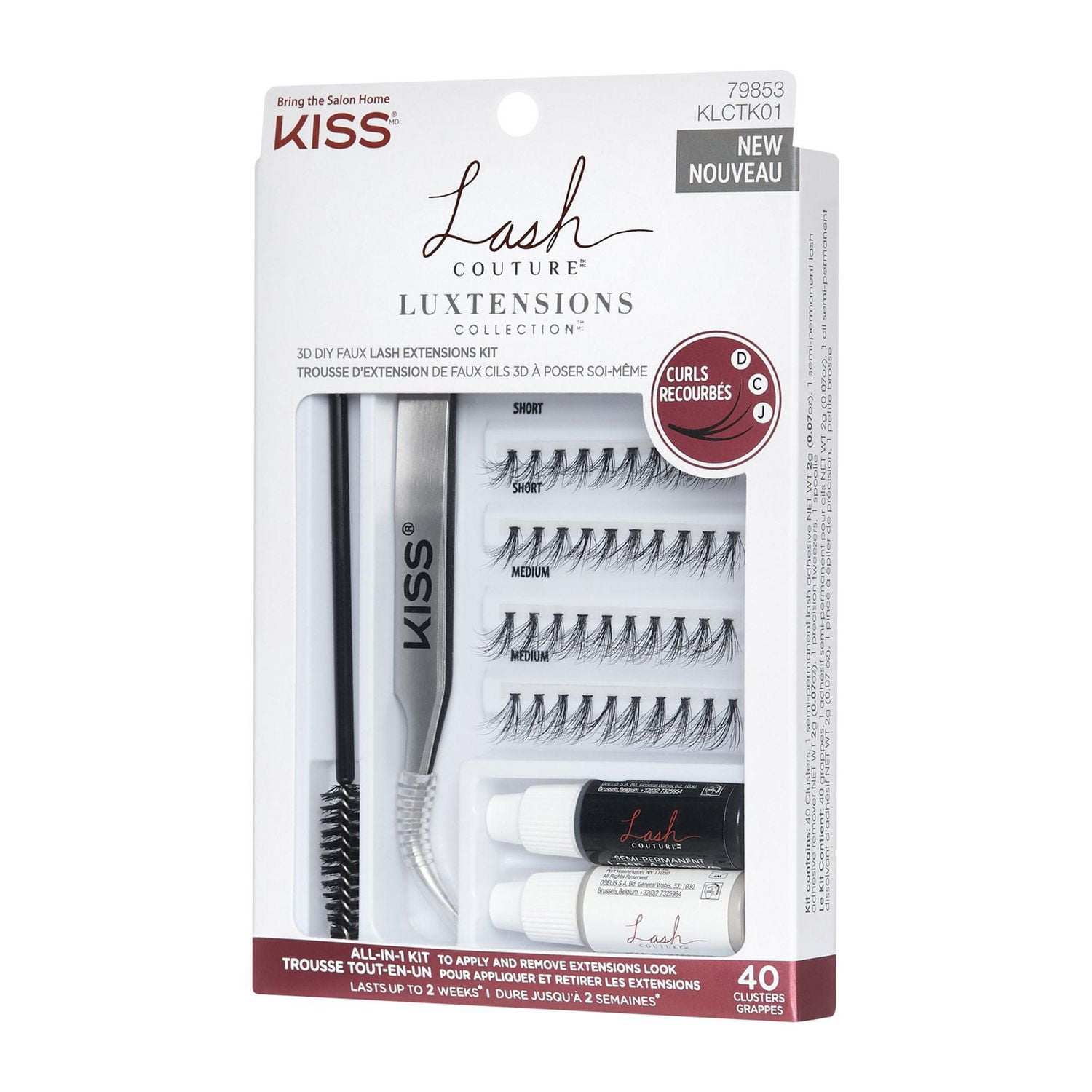 KISS Lash Couture Luxtension Collection - Kit - 40 Clusters, All