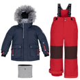 thumbnail image 5 of Deux par Deux Blue-Black & Red 2-Piece Snowsuit, 5 of 5