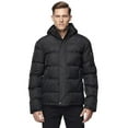 thumbnail image 1 of Dark Black Men's Hooded Puffer Coat, 1 of 6