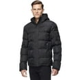 thumbnail image 4 of Dark Black Men's Hooded Puffer Coat, 4 of 6
