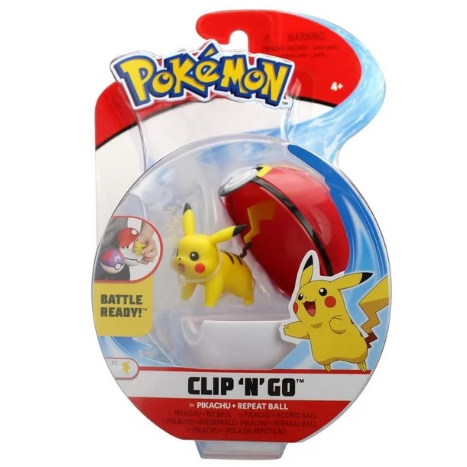 Pokémon Clip 'N' Go W3 - Pikachu + Repeat Ball