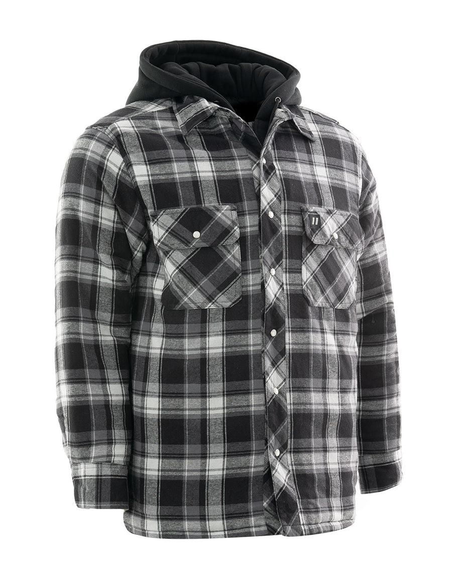 Workload Men's Hooded Flannel Jacket, Sizes M-2XL