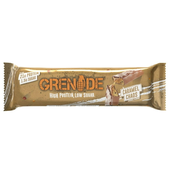 Grenade Barre Protéine Chaos De Caramel 60g Barre