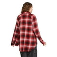 thumbnail image 3 of No Boundaries Women's Oversized Flannel Shirt, 3 of 6