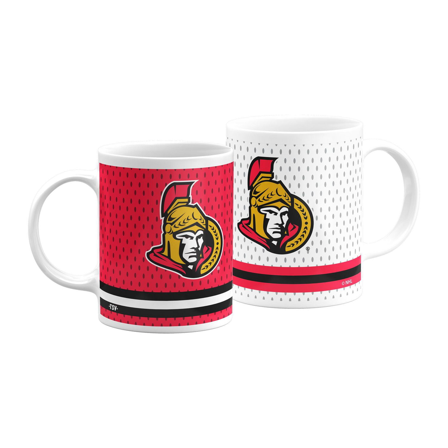 The Sports Vault 2PK Coffee Mug Set Ottawa Senators 