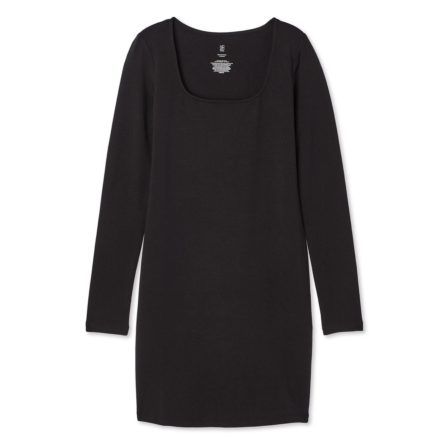No Boundaries Women's Square Neckline Dress