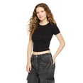 thumbnail image 2 of No Boundaries Women's Rib Baby Tee, 2 of 6