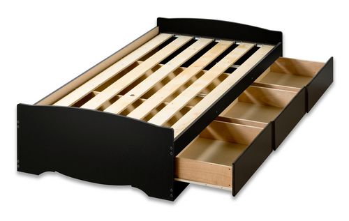 Prepac Twin Xl Size Platform Storage, What Size Is A Twin Xl Bed Frame
