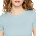 thumbnail image 4 of No Boundaries Women's Rib Baby Tee, 4 of 6