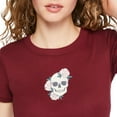 thumbnail image 4 of No Boundaries Women's Rib Baby Tee, 4 of 6