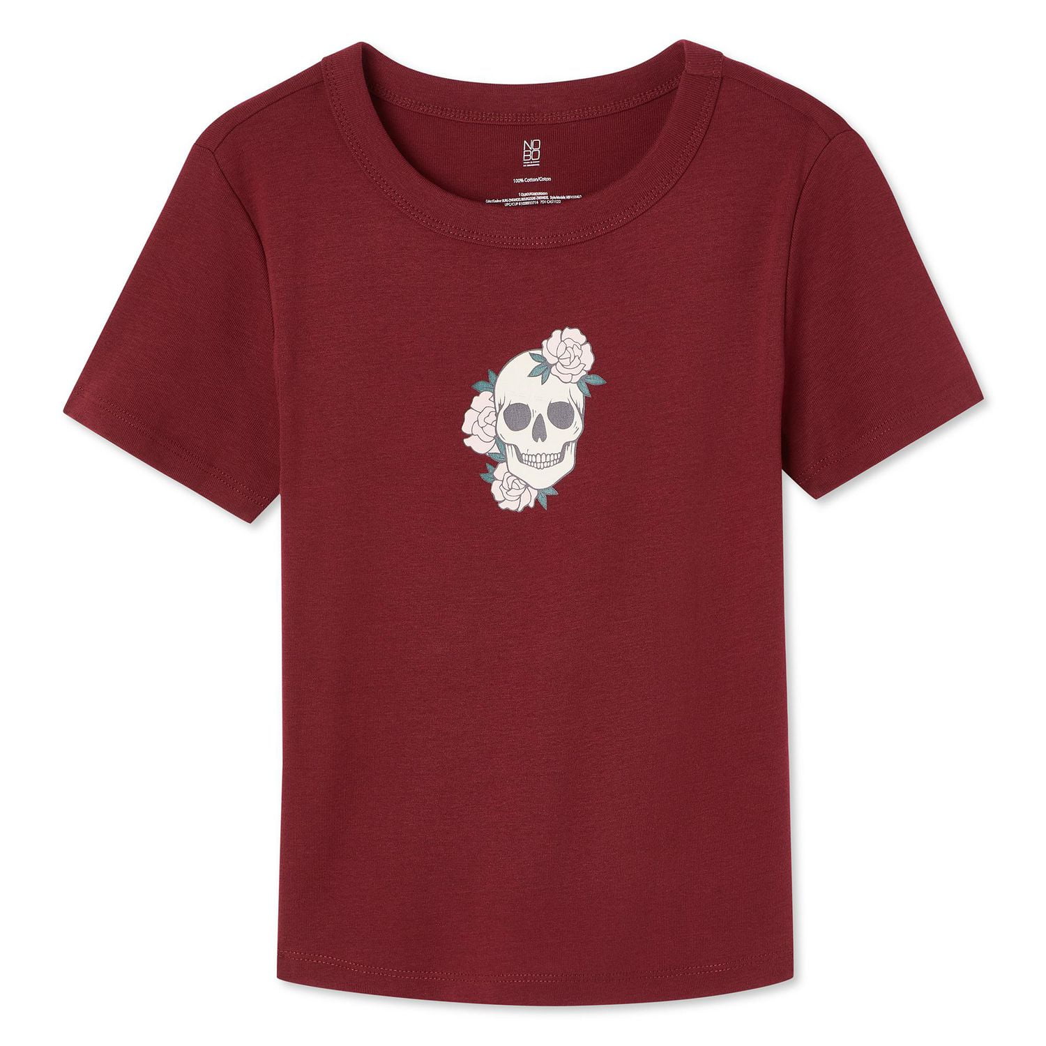 T-shirt côtelé coupe bébé No Boundaries pour femmes Tailles TP–TTG