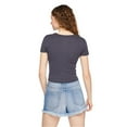 thumbnail image 3 of No Boundaries Women's Rib Baby Tee, 3 of 6