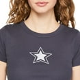 thumbnail image 4 of No Boundaries Women's Rib Baby Tee, 4 of 6
