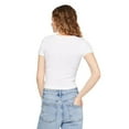 thumbnail image 3 of No Boundaries Women's Rib Baby Tee, 3 of 6