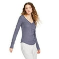 thumbnail image 2 of No Boundaries Women's Snap Henley, 2 of 6