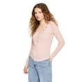 thumbnail image 2 of No Boundaries Women's Snap Henley, 2 of 6