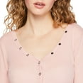 thumbnail image 4 of No Boundaries Women's Snap Henley, 4 of 6