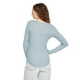 thumbnail image 3 of No Boundaries Women's Snap Henley, 3 of 6