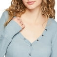thumbnail image 4 of No Boundaries Women's Snap Henley, 4 of 6