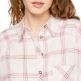 thumbnail image 3 of No Boundaries Women's Oversized Flannel Shirt, 3 of 5