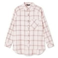 thumbnail image 5 of No Boundaries Women's Oversized Flannel Shirt, 5 of 5