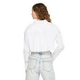 thumbnail image 3 of No Boundaries Women's Crop Button-Up Shirt, 3 of 6