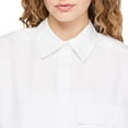 thumbnail image 4 of No Boundaries Women's Crop Button-Up Shirt, 4 of 6