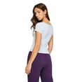 thumbnail image 3 of No Boundaries Women's Baby V-Neckline Tee, 3 of 6