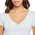 thumbnail image 4 of No Boundaries Women's Baby V-Neckline Tee, 4 of 6