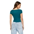 thumbnail image 3 of No Boundaries Women's Baby V-Neckline Tee, 3 of 6