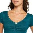 thumbnail image 4 of No Boundaries Women's Baby V-Neckline Tee, 4 of 6