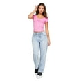thumbnail image 4 of No Boundaries Women's Baby V-Neckline Tee, 4 of 5