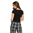 thumbnail image 3 of No Boundaries Women's Baby V-Neckline Tee, 3 of 6