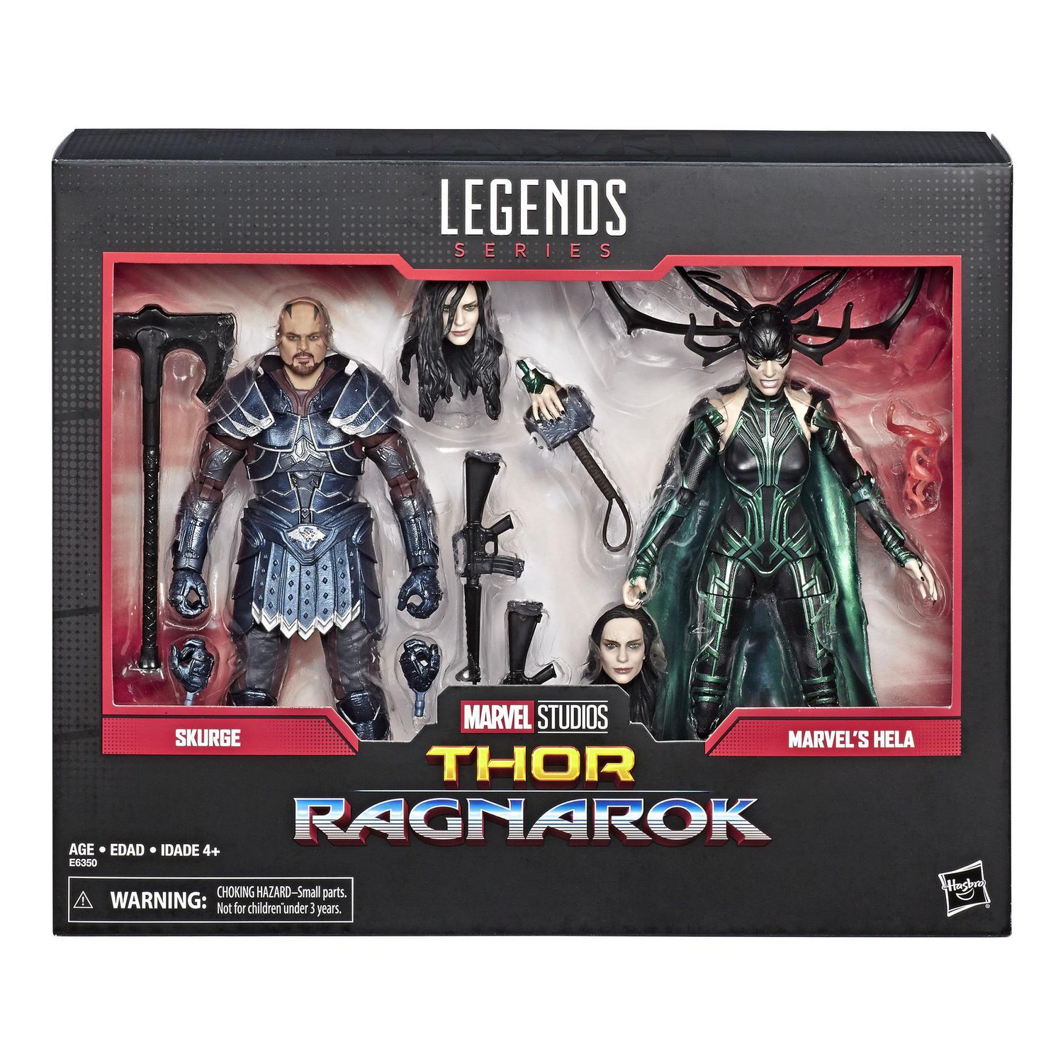 Marvel Legends Series Thor: Ragnarok 6-Inch-Scale Movie-Inspired Skurge And  Marvel's Hela Collectible Action Figure 2-Pack