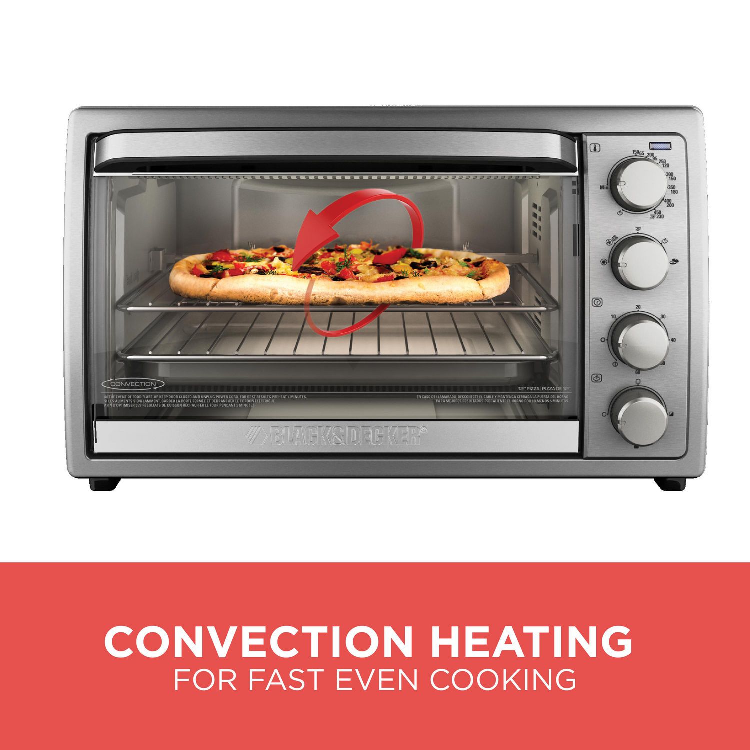 Black Decker Rotisserie Convection Countertop Toaster Oven