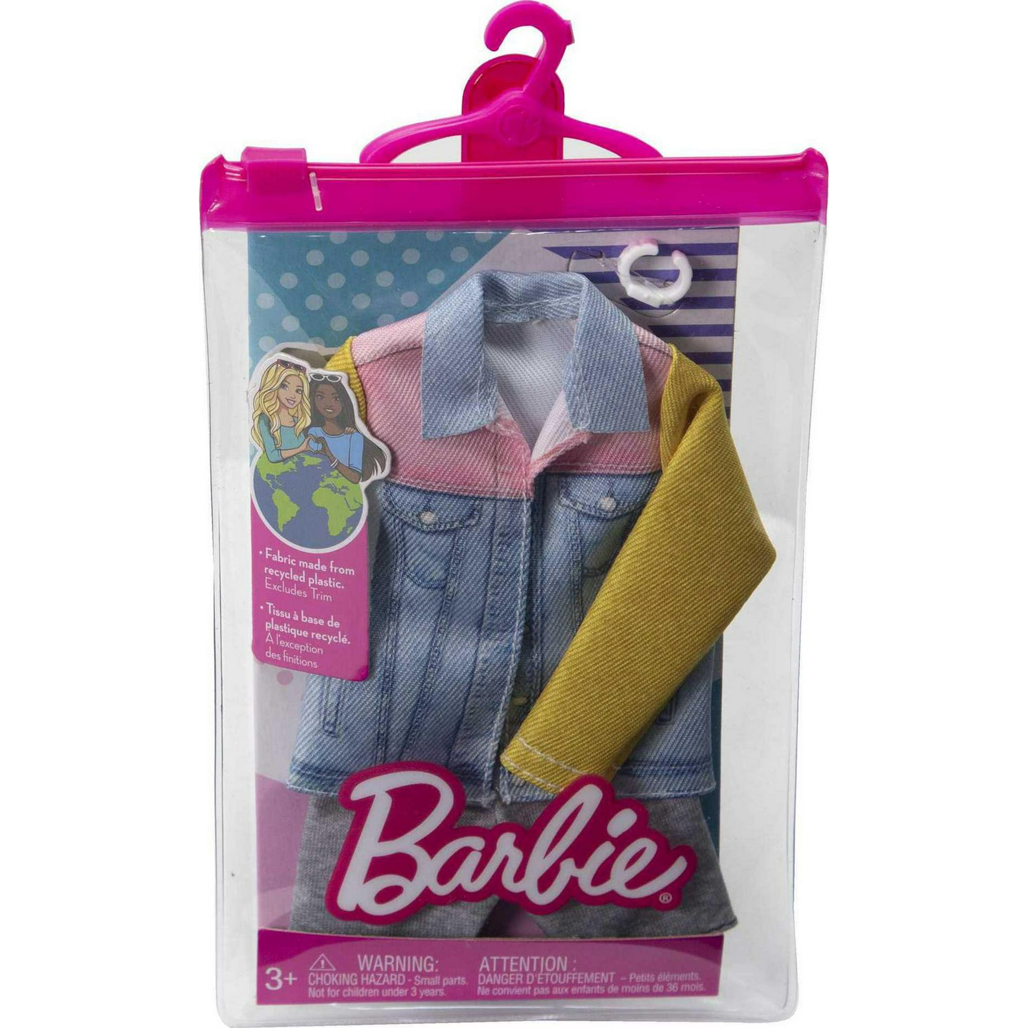 Barbie The Movie Ken Doll Wearing Pastel Striped Beach Matching Set, Ages  3+ 